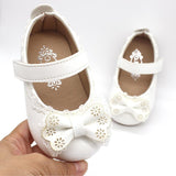 Baby Girl Bow Tie Toddlers with Soft Soles Shoes