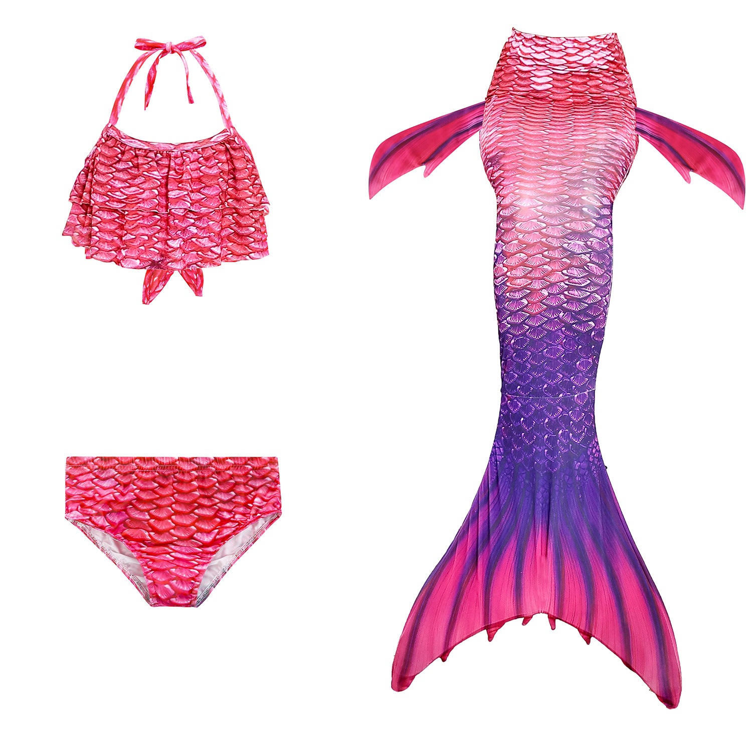Kid Girl Mermaid Tail Swimwear Beach Bathing Swimsuit