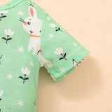 Baby Easter Newborn Harpy Crawl Suit Cute Short-sleeved Rompers