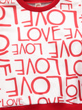 Kid Baby Boys Fashion Suit Valentine's Day  Letter Printing 2 Pcs Sets