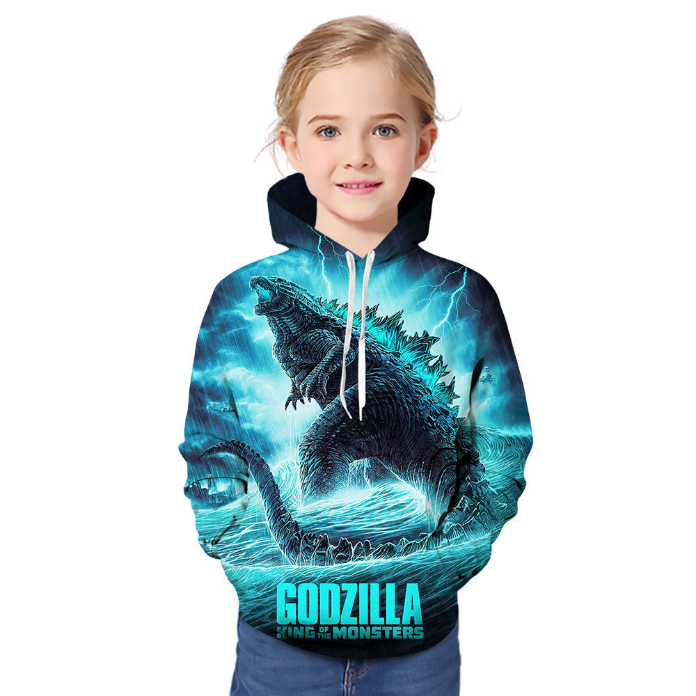 Kid Boy Girl 3D Monster Print Hoodie