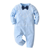 Baby Boys Long Sleeve One-piece Spring Gentleman Rompers