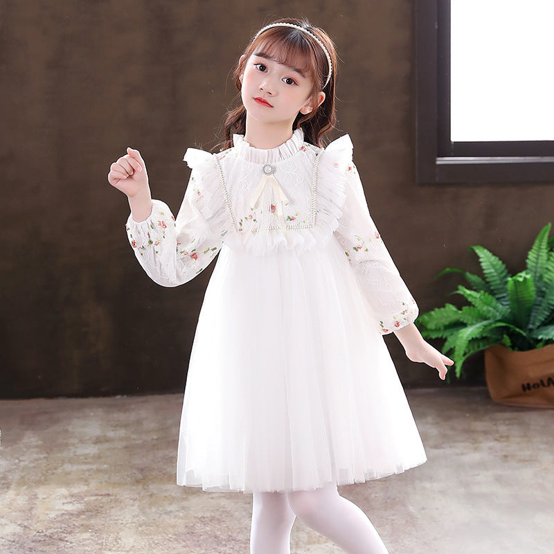 Girls Mesh Chiffon Princess Dress