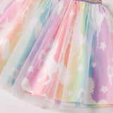 Kid Baby Girls Cartoon Pony Long-sleeved Fluffy 2 Pcs Sets