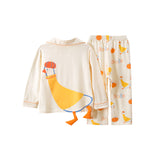 Kid Girl Pajamas Cartoon Long Sleeve Pure Cotton Home Wear