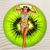 Kid Adults Bikini Beach Donut Cover Up Pareos Beach Sarongs Mats Swimsuits Pajamas