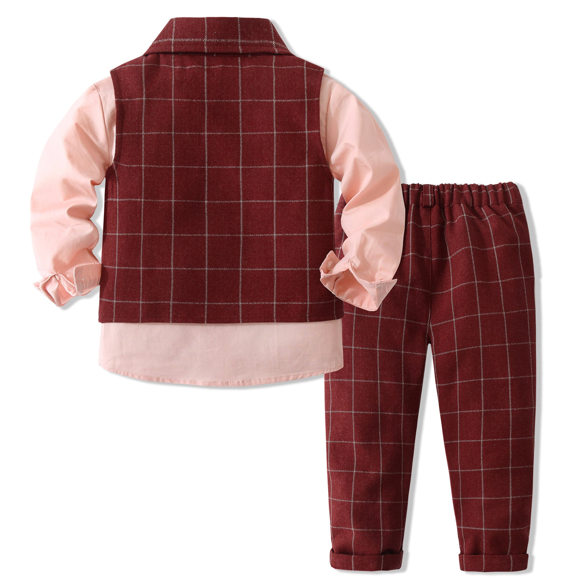 Kid Baby Boy Gentleman Party Autumn Handsome 3 Pcs Sets Suit