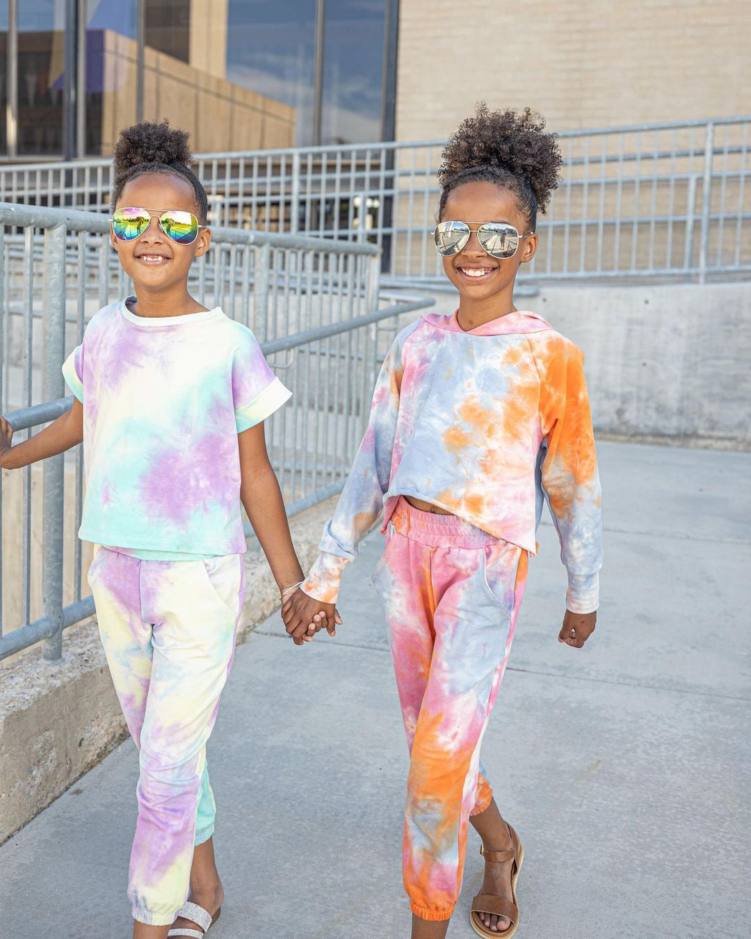 Kid Baby Boy Girl Casual Tie-dye Sportswear Sets 2 Pcs