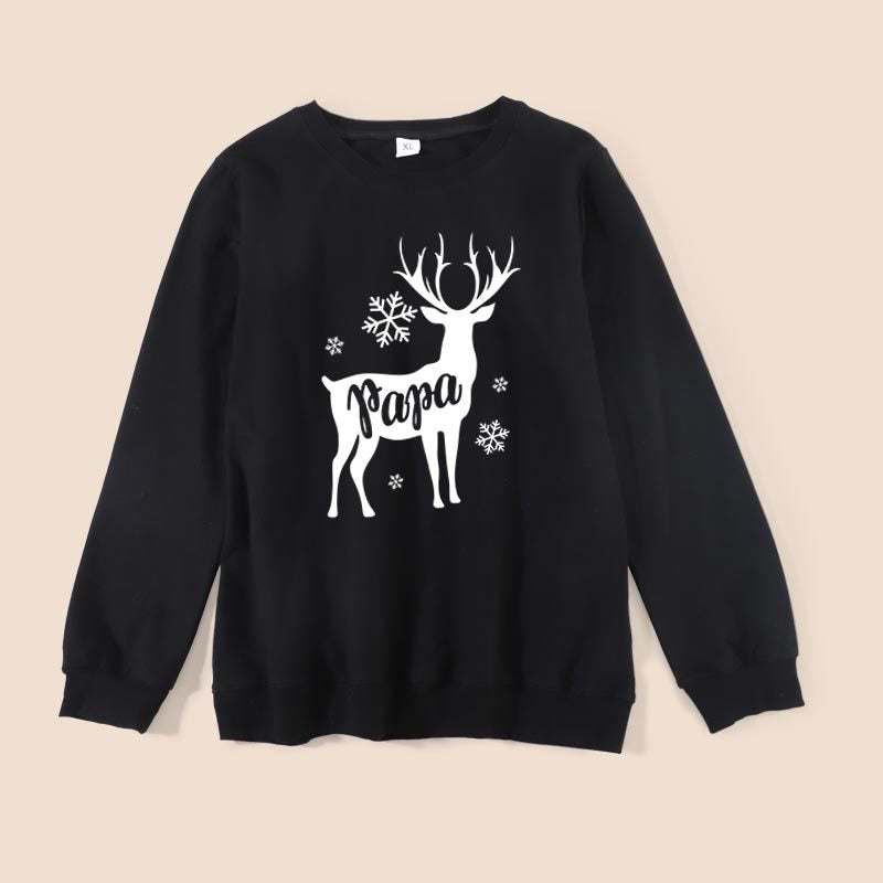 Family Matching Long Sleeve Casual Parent-child Christmas Shirts