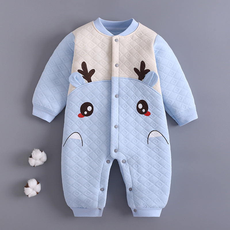 Baby Girl Boy One-piece Autumn Winter Cotton Warm Romper