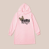 Family Matching Parent-child Hoodie Letter Love Printed Mother-daughter Dress