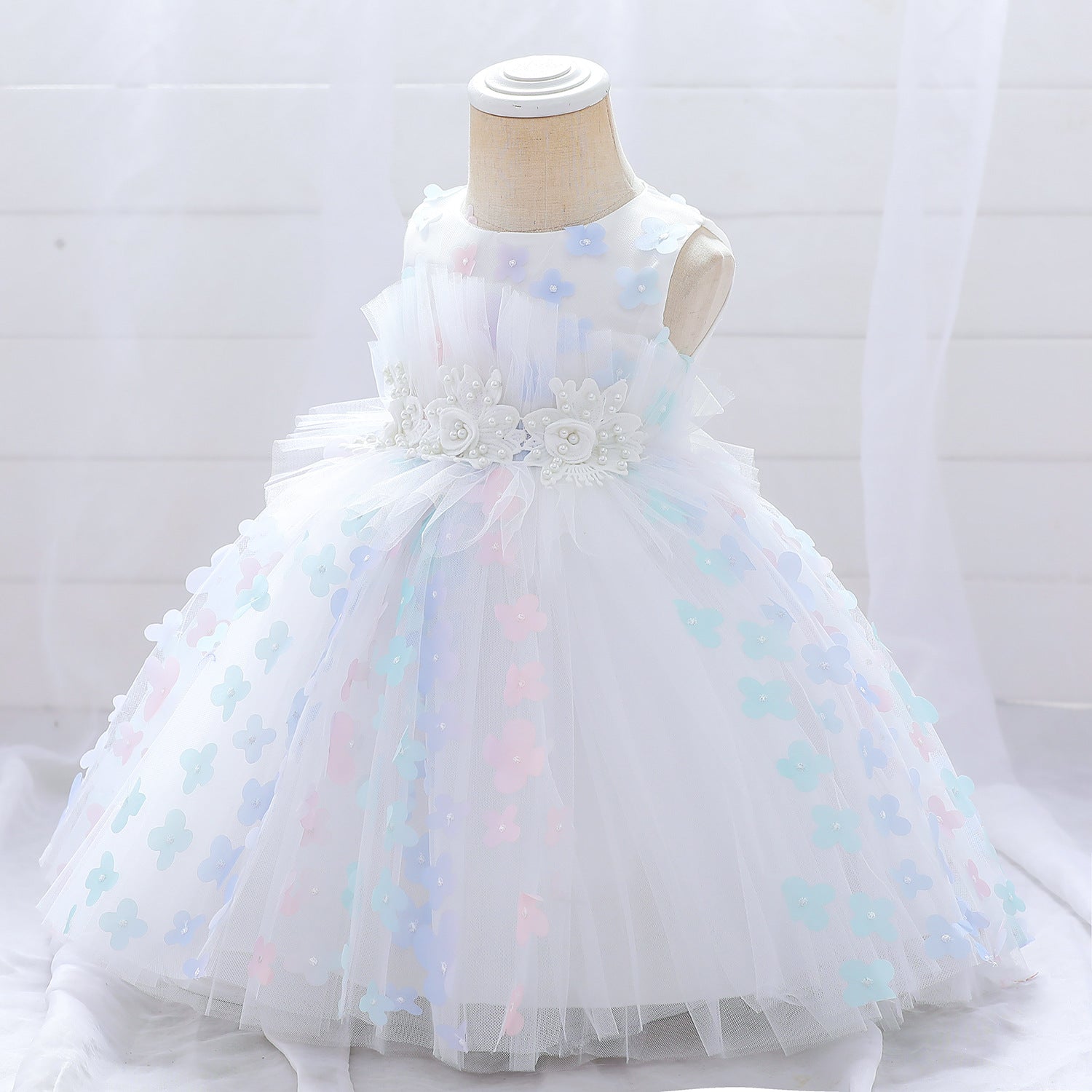 Kids Baby Girl Flower Princess Wash Dress