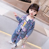Kid Baby Girl Rabbit Cowboy Spring Autumn Leisure 2 Pcs Sets