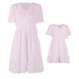 Family Matching Mother-daughter Cute Street Fashion Floral Dresses