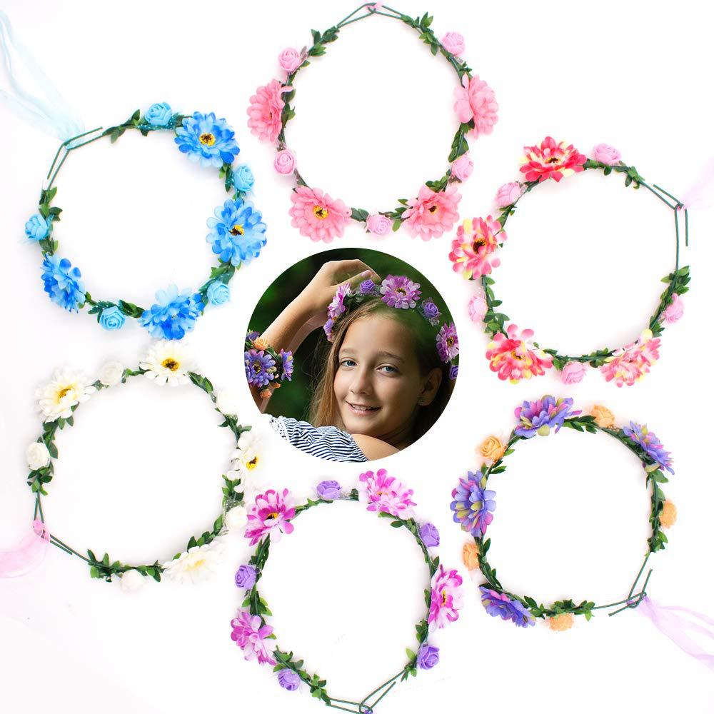 Kid Girl Garland Imitation Lotus Foam Flower Tour Photo Celebration Headwears