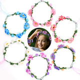 Kid Girl Garland Imitation Lotus Foam Flower Tour Photo Celebration Headwears