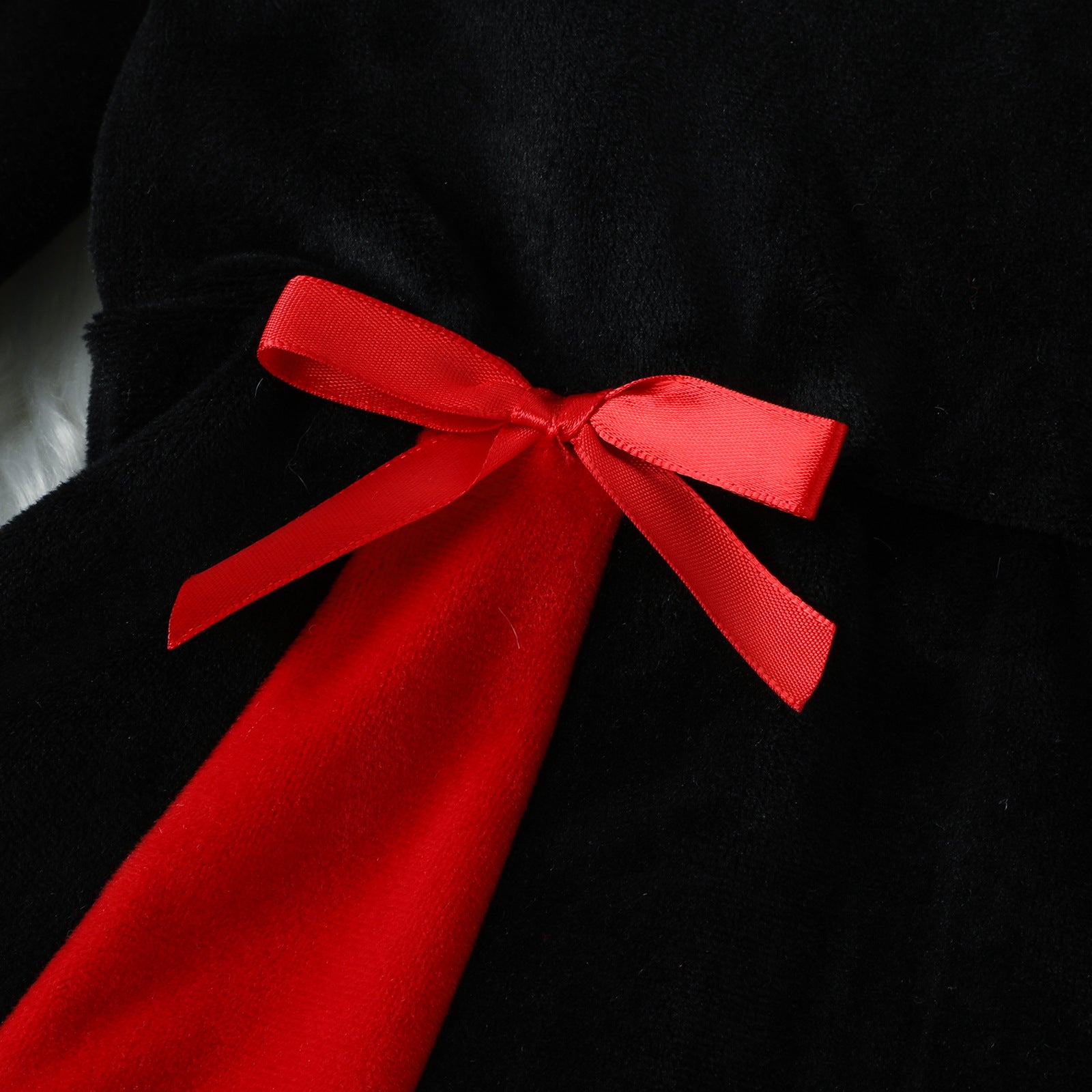 Kid Baby Girl Christmas Silver Fox Velvet Dresses