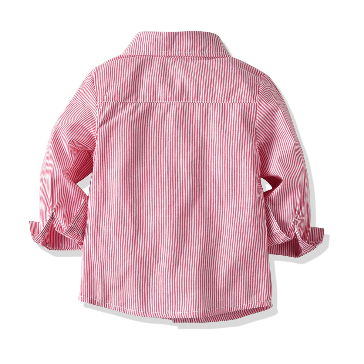 Kid Baby Boys Suit Autumn Gentleman Long Sleeve Striped 4 Pcs Sets
