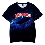 Kid Boy Backwoods Galaxy 3D Hoodies Pullover Short Sleeve Sweatshirt