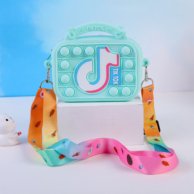 Kid Silicone Tiktok Anti-rat Pioneer Pressure Relief Puzzle Toy Bag