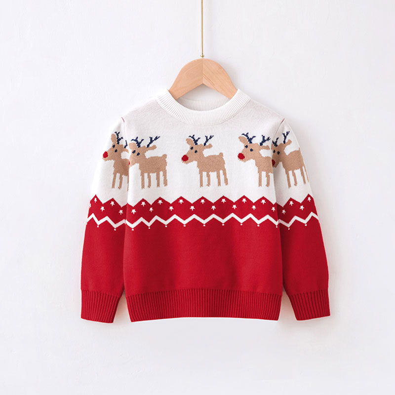 Kid Baby Girl Boy Fawn Cotton Thread Sweater