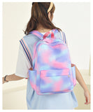 Kid Gradient Rainbow School Bag Large Capacity Backpack 3 Pcs Sets