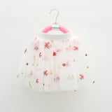 Kid Baby Girl Princess Short Skirt Strawberry Embroidery Skirts