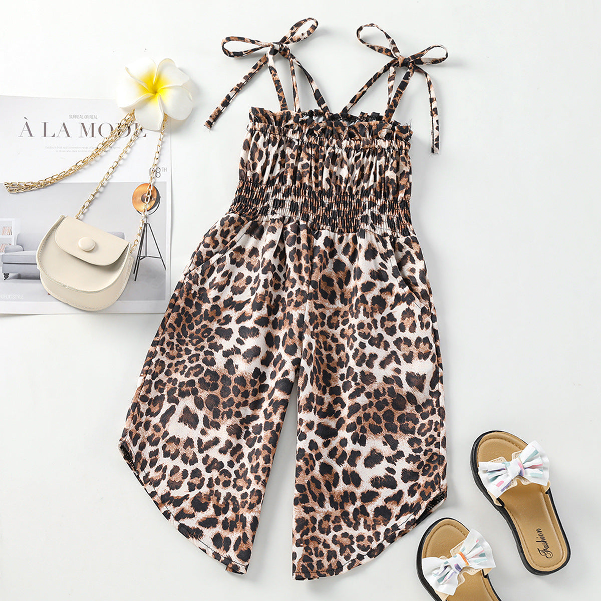 Kid Baby Girl Harness Jumpsuit Summer Pants