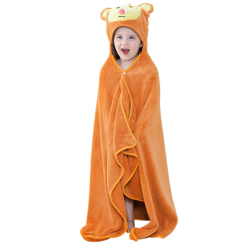 Kid Baby Summer New Cartoon Bath Towel Pajamas
