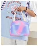 Kid Gradient Rainbow School Bag Large Capacity Backpack 3 Pcs Sets