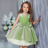 Kid Girl Bow Princess Christmas Party Pompous Birthday Dresses