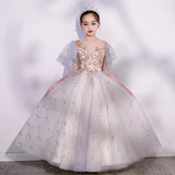 Kid Girl Host Flower Wedding Birthday Princess Dresses