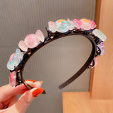 Kid Girl Braided Headband Clip Cute Cartoon Headwear