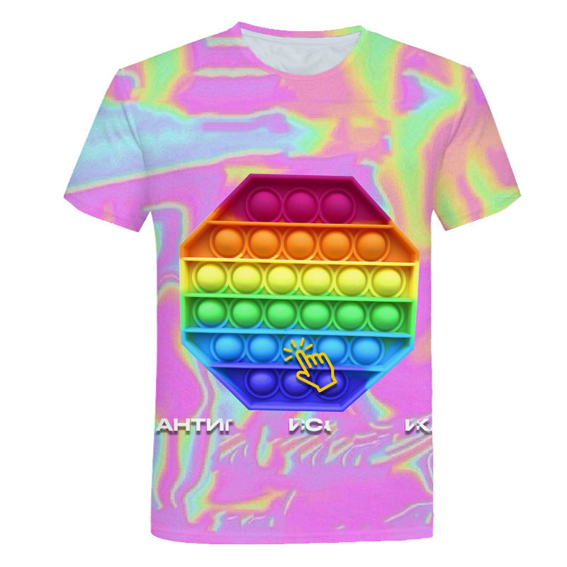 Kid Baby Boy Girl 3D Short Sleeve Summer T Shirt