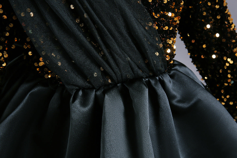 Kid Girl Net Yarn Bow Pommel Performance Princess Dresses