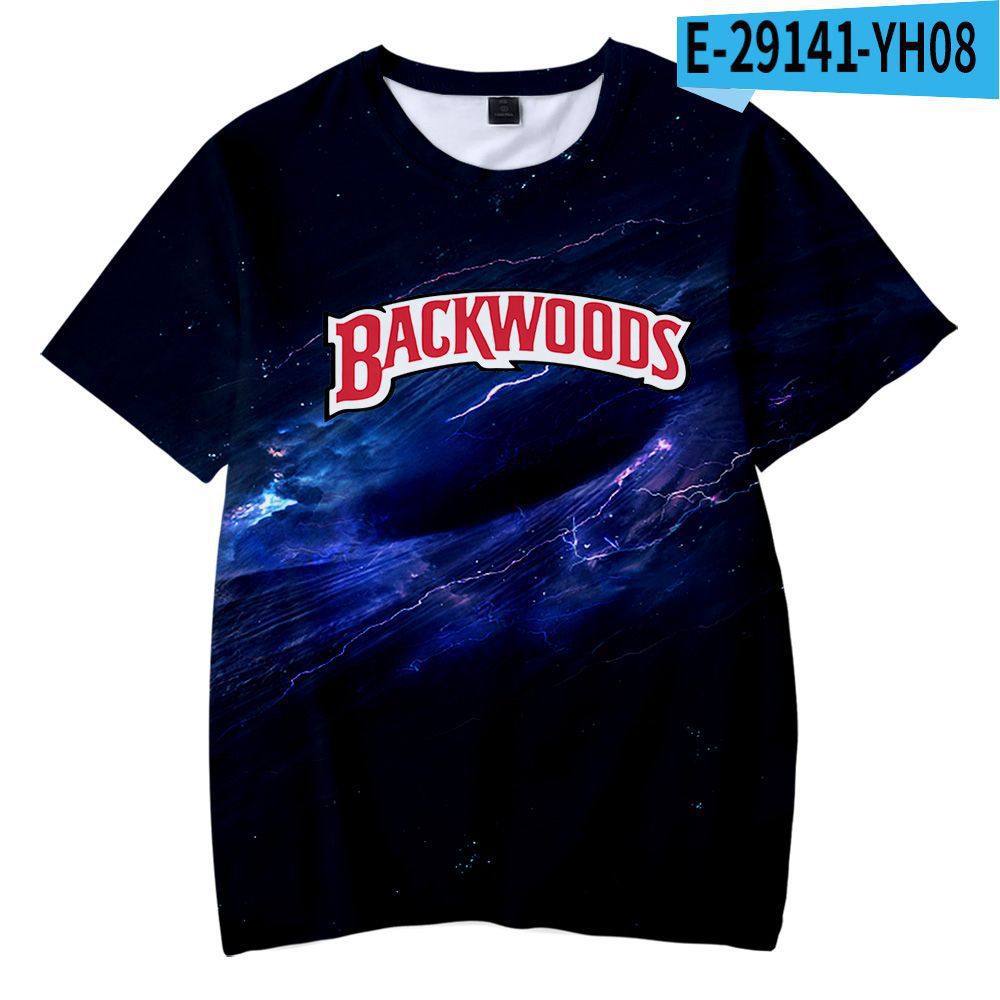 Kid Boy Backwoods Galaxy 3D Hoodies Pullover Short Sleeve Sweatshirt