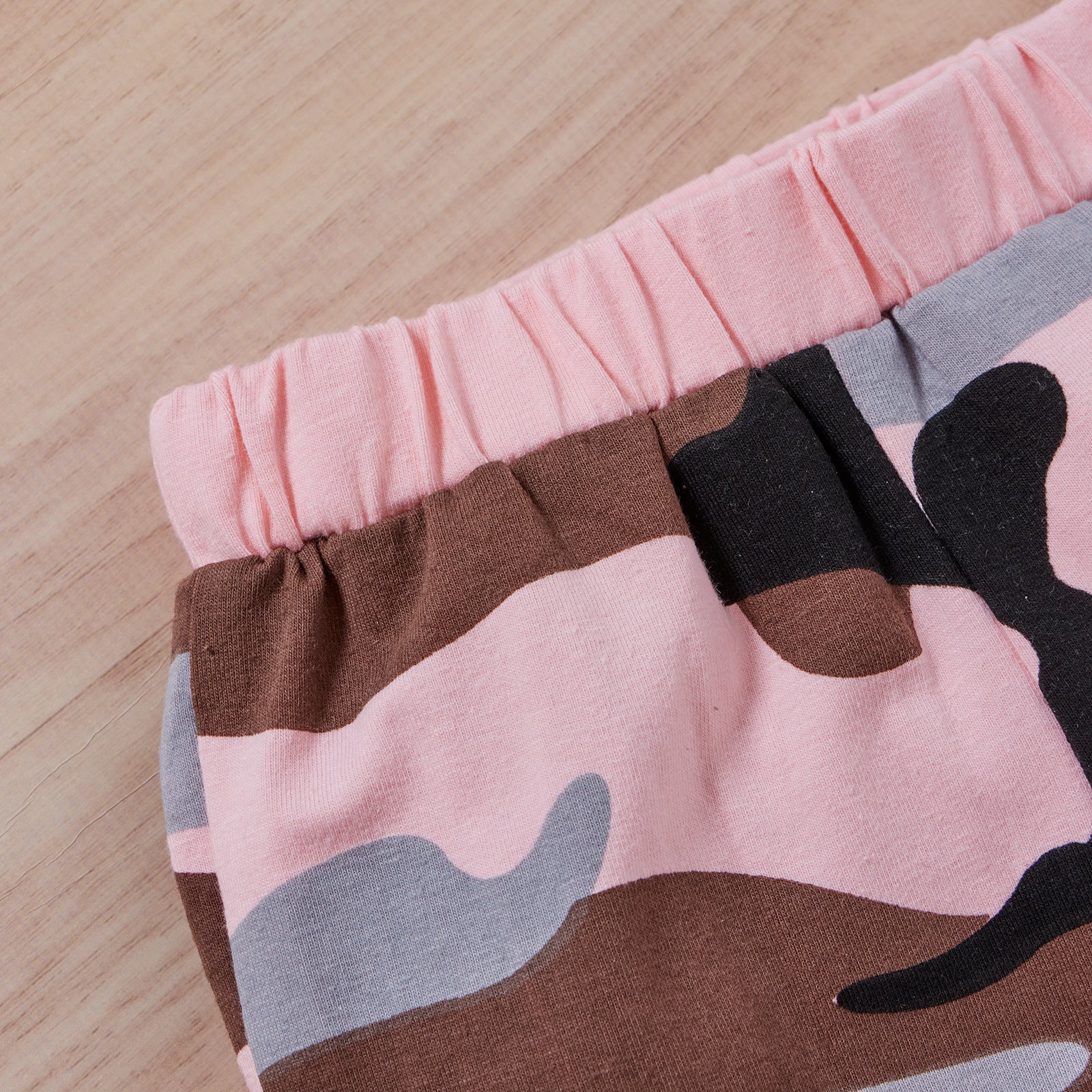 Kid Baby Girl Wear Pink Camouflage Long Sleeves 2 Pcs Sets