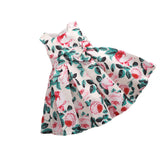 Kid Baby Girls Short Sleeved Summer Flower Casual Dresses