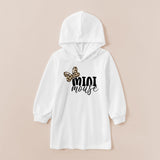 Family Matching Parent-child Hoodie Letter Love Printed Mother-daughter Dress