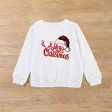 Family Matching Christmas Round Neck Warm Long Sleeved Shirts