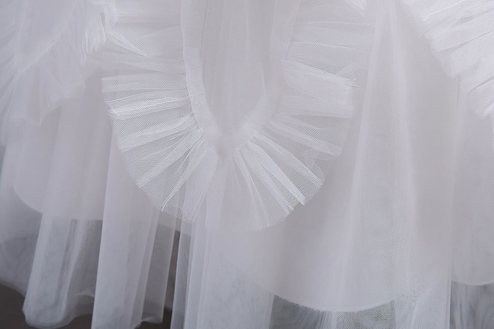 Kid Girl Evening Gown Catwalk Piano Performance Princess Dresses