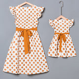 Family Matching Mother-daughter Point Bohemian Loose Elegant Dresses