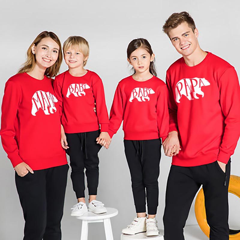 Family Matching Ins Parent-child Long Sleeves Hoodie