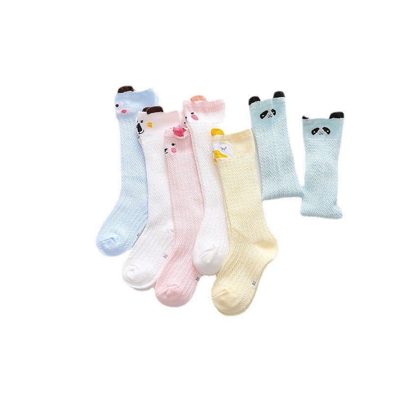 Baby Girls Cute Knee Bows Cotton Breathable Soft Non-slip Long Socks