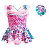 Kid Baby Girls Swimsuit One-piece Princess Mermaid Swimwear