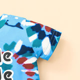 Baby Boy Short-sleeved Triangle Harbin Summer Cool Swimsuit
