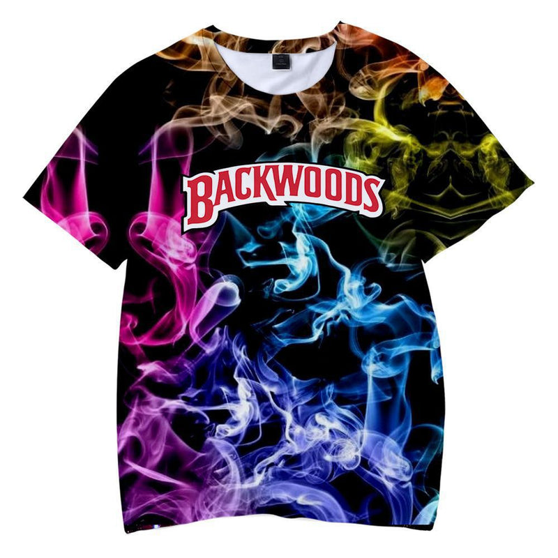 Kid Boy Backwoods Galaxy 3D Hoodies Pullover Short Sleeve Sweatshirt