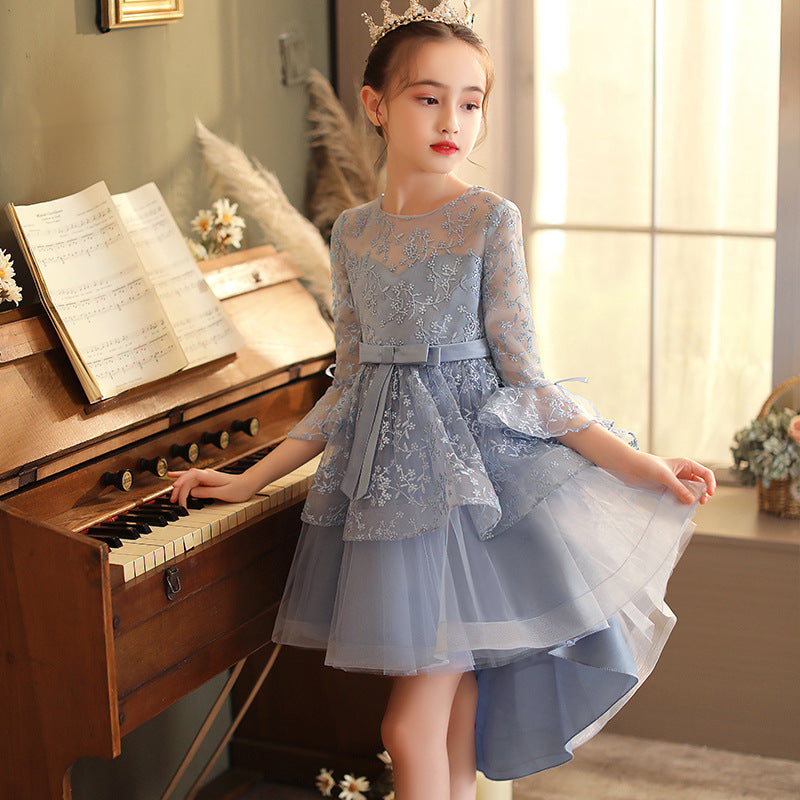 Autumn Spring Kids Girl Princess Formal Dresses