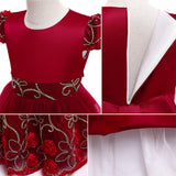 Kid Girl Princess Sleeveless Long Evening Catwalk Piano Performance Dresses