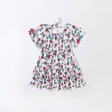 Family Matching Parent-child Flower Print Swing Dress
